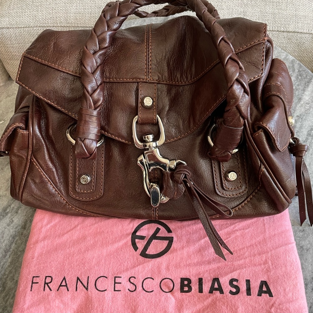 Brown Leather Francesco handbag